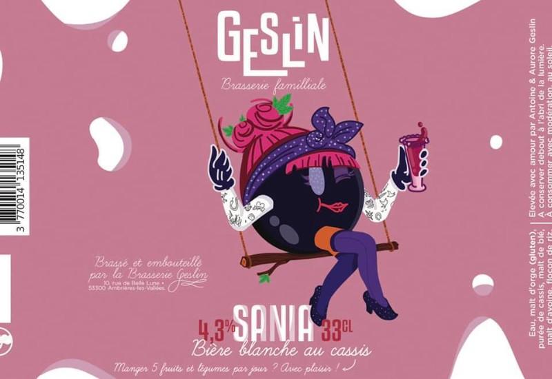 Sania, Bière Blanche au cassis, 5 fruits et légumes par jour ? Voici les fruits.. 4.3%