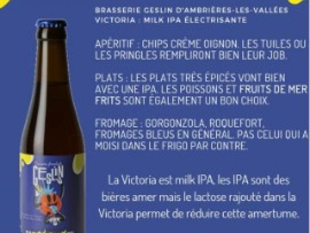 Victoria, Milk IPA électrisante et décoiffante comme maman quand elle chante. 8%