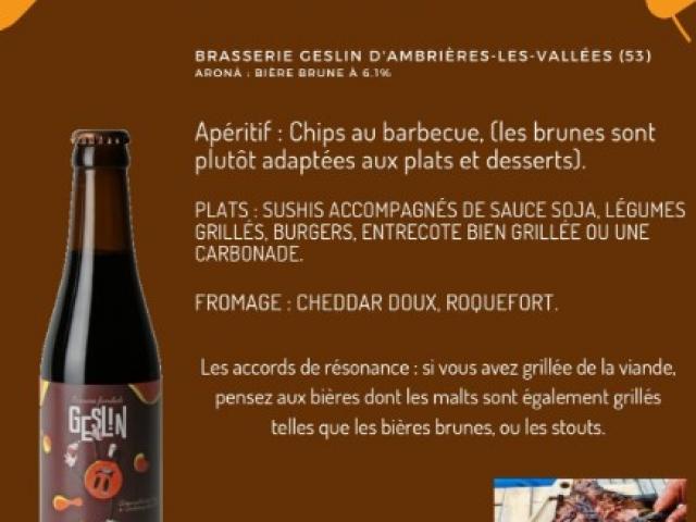 Arona, Bière brune bouleversante et renversante comme les blagues de papa. 6.1%