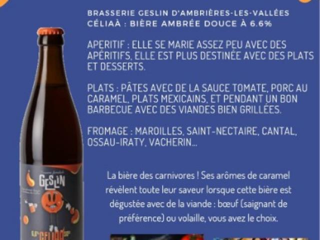 Céliaa, bière ambrée douce et équilibrée comme maman, 6.6%